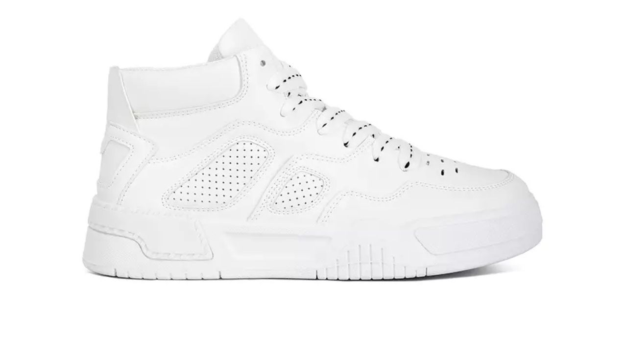 London Rag White Ankle Length Sneakers