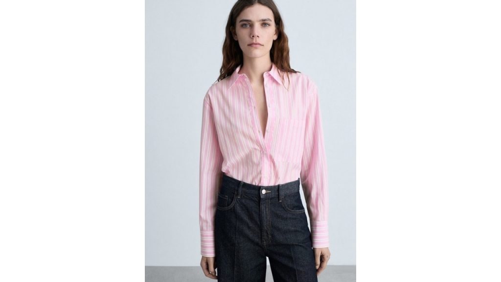 MANGO Striped Formal Shirt