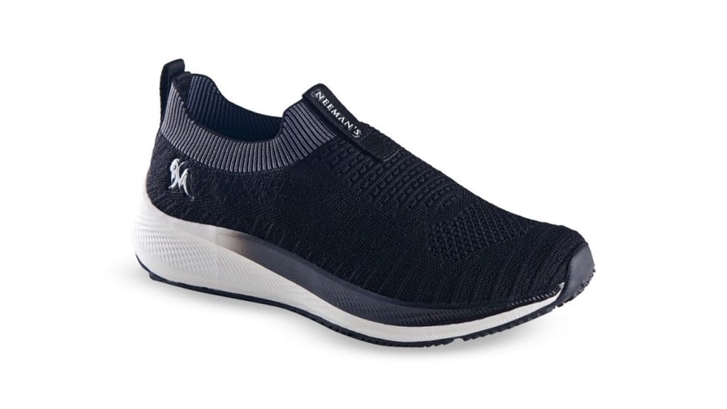 NEEMANS Unisex Textured Lightweight Comfort Insole Contrast Sole Slip-On Sneakers