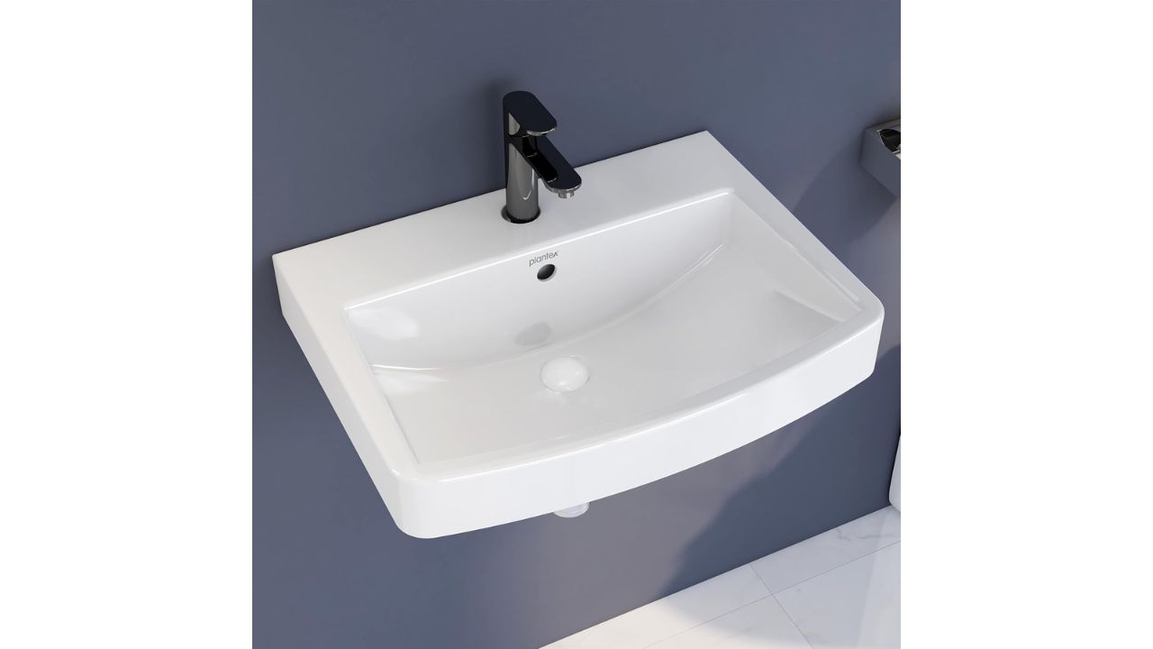 Plantex Platinum Ceramic Rectangular Basin