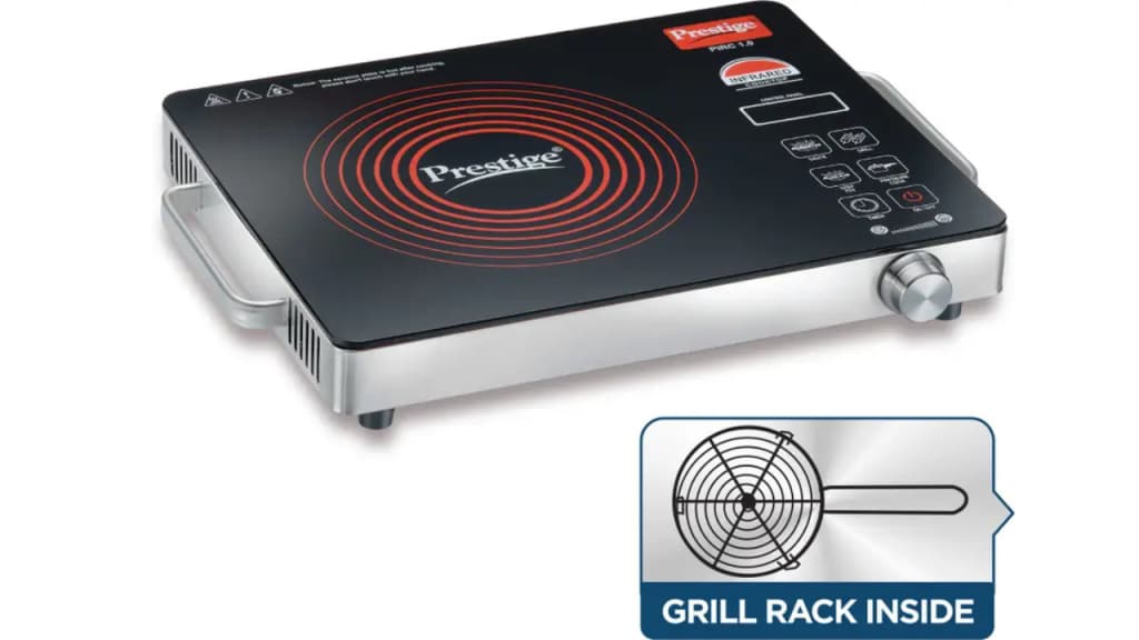 Prestige 2200W Induction Cooktop – Fast heating with versatile presets