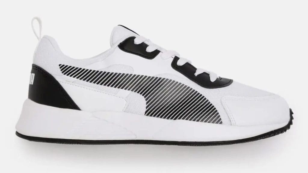 Puma Men White & Black Colourblocked IDP Sneakers