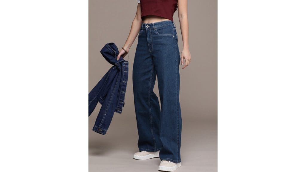 Roadster The Life Co. Women Wide Leg High-Rise Light Fade Stretchable Jeans