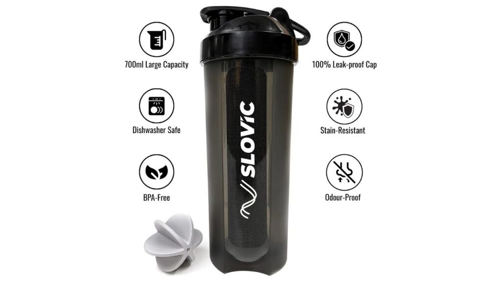 SLOVIC Leak-Proof Gym Shaker