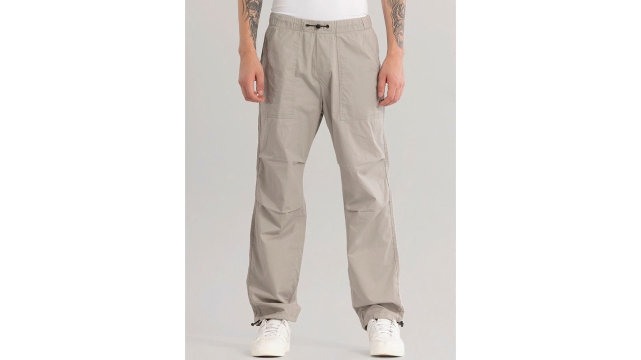 Snitch Men Pure Cotton Relaxed-Fit Joggers