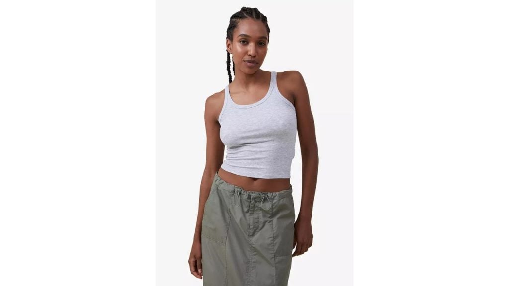 Cotton On Staple Rib Scoop Neck Tank Top