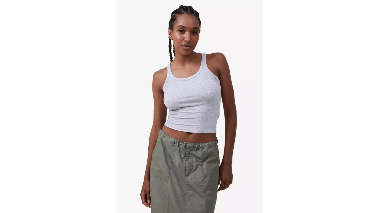 Cotton On Staple Rib Scoop Neck Tank Top