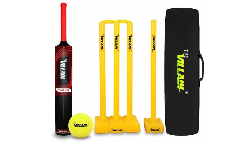 THE VILLAIN Sixer Plastic Cricket Bat Kit