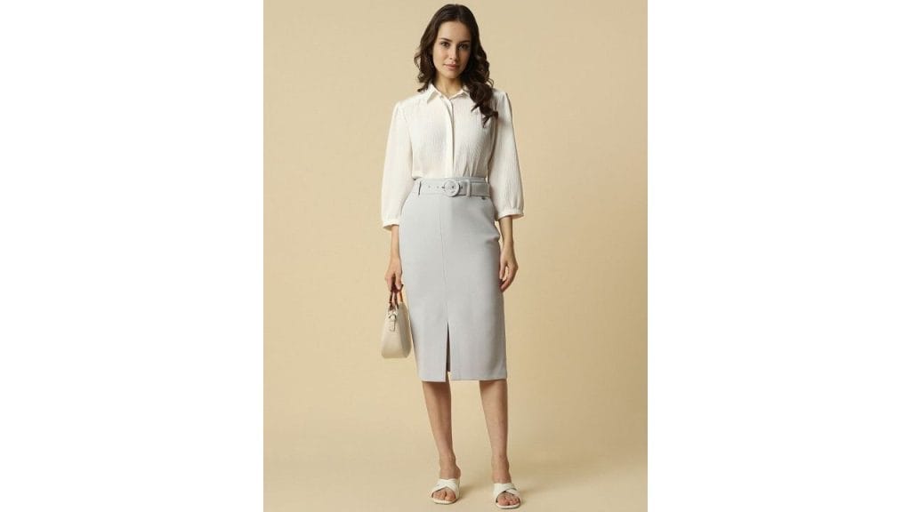 The Pencil Midi Skirt: Minimalist but Make It Magnetic