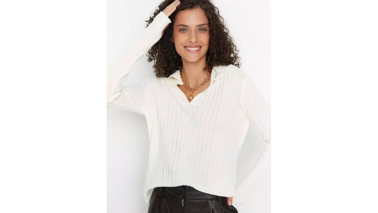Trendyol Polo Collar Knitwear Sweater