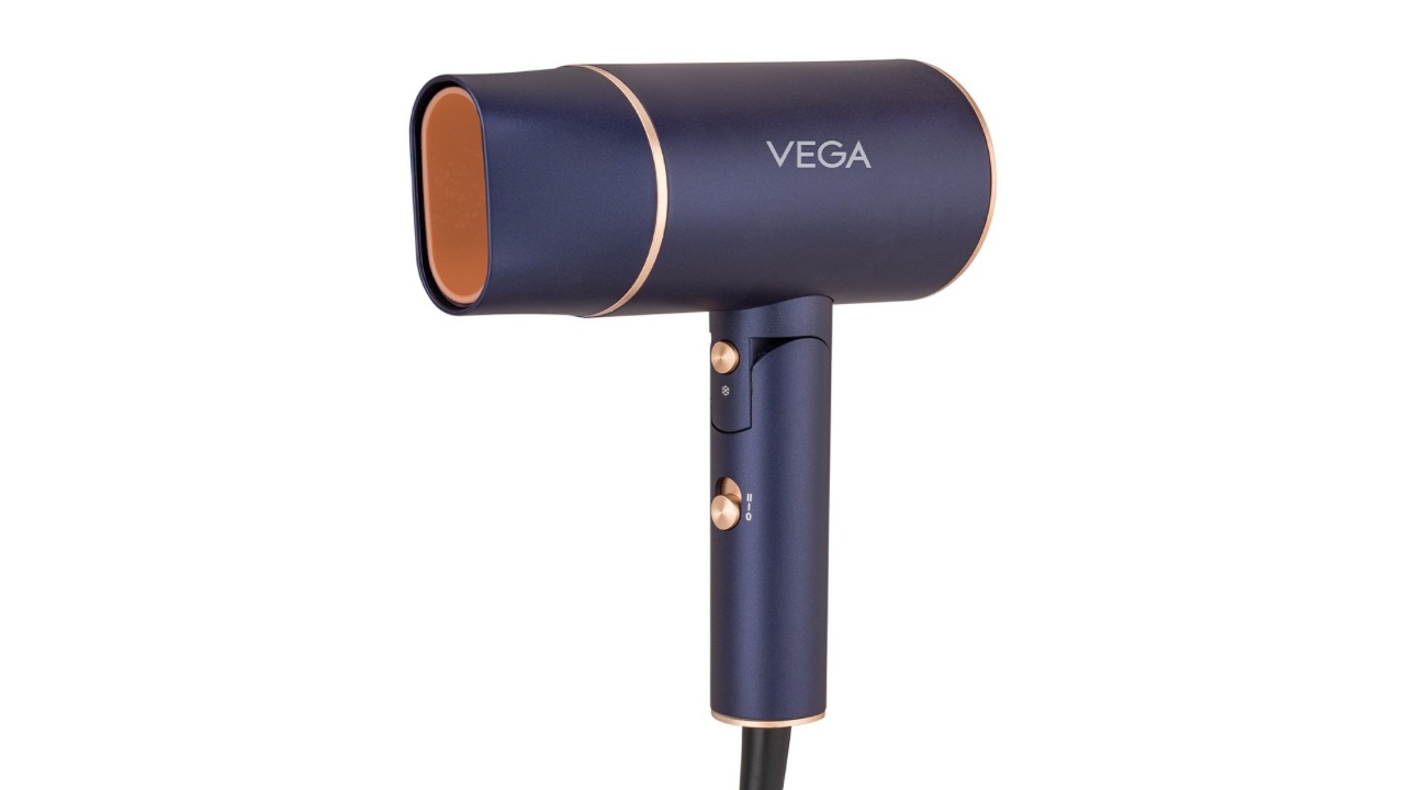 VEGA VHDH-35 Ionic 1400W Foldable Hair Dryer - Navy Blue