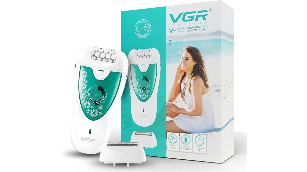 VGR V-722 Professional 2-in-1 Epilator – The Do-It-All Device