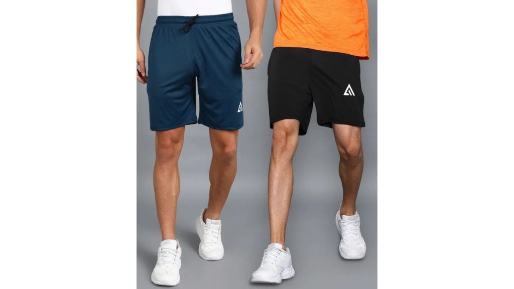 Adrenex Dark Blue & Black Baggy Shorts – The All-Rounder