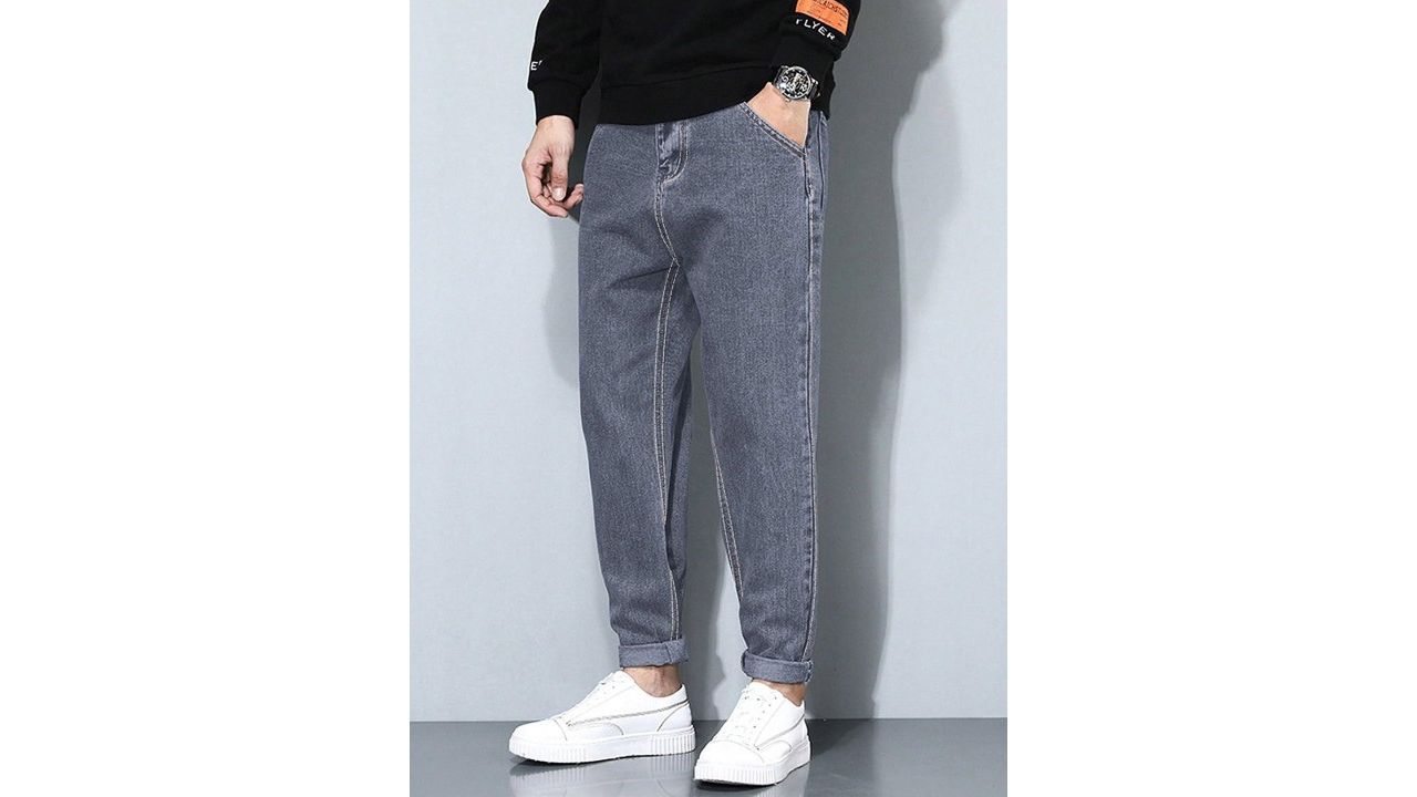 Ben Martin Tapered Fit High-Rise Stretchable Jeans