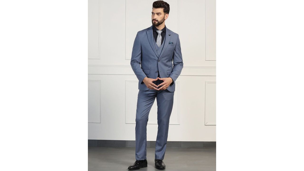Blackberrys Slim Fit 3-Piece Formal Suit