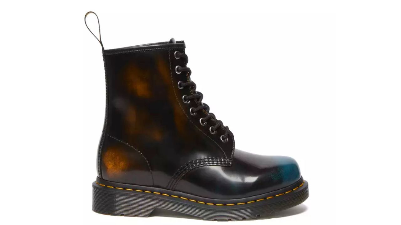 Dr. Martens 1460 Brush Off Leather Lace Up Ankle Boots Women