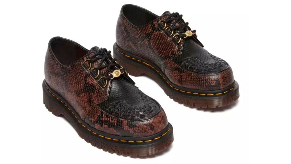 Dr. Martens Ramsey Year of the Snake Smooth Leather Black Brown Shoes Men