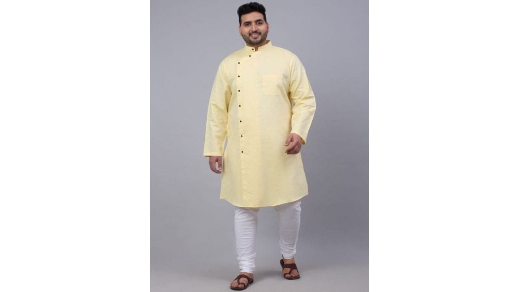 KLOTTHE Men Plus Size Angrakha Kurtas