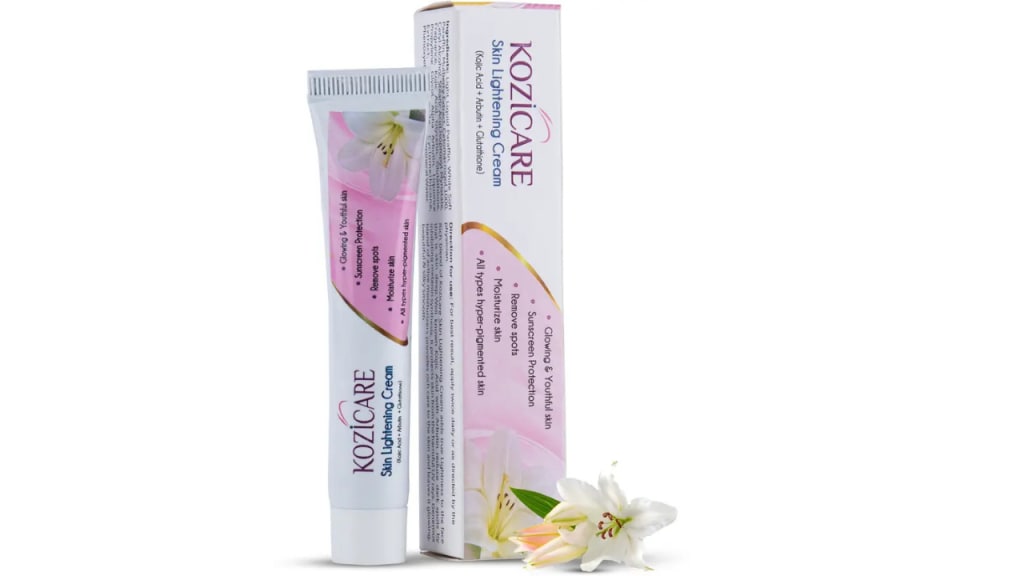 Kozicare Skin Lightening Cream with Kojic Acid and Glutathione