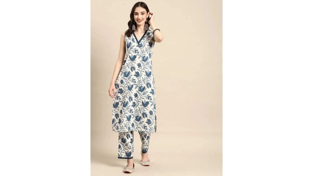 Lamba Creations Women Pure Cotton Kurta Pant Set