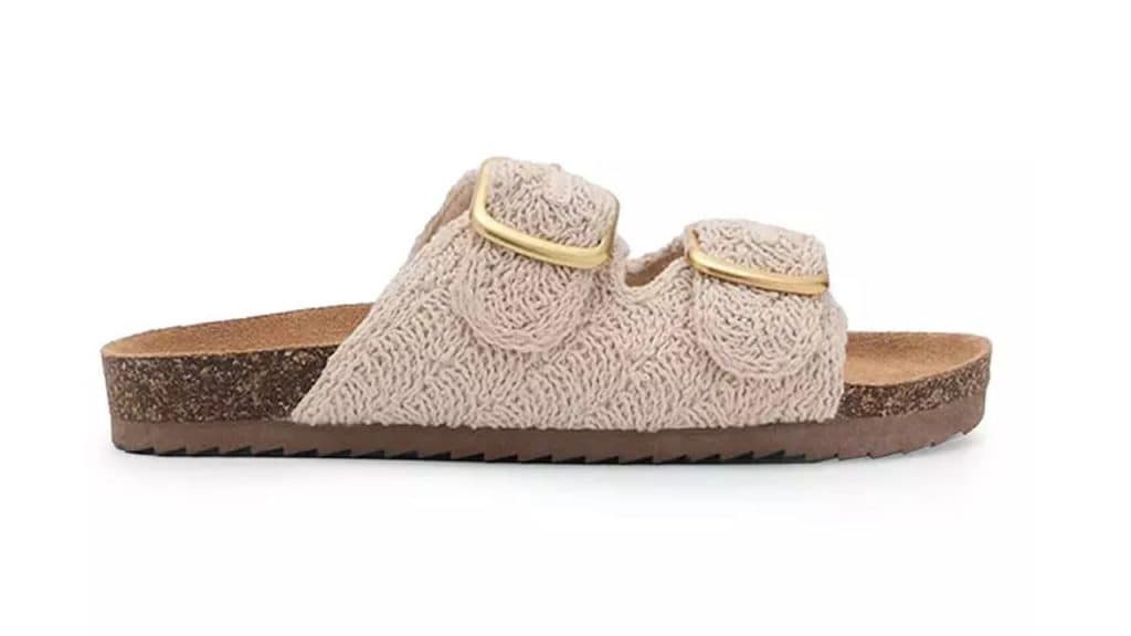 MANGO KIDS Textured Sandals With Buckle