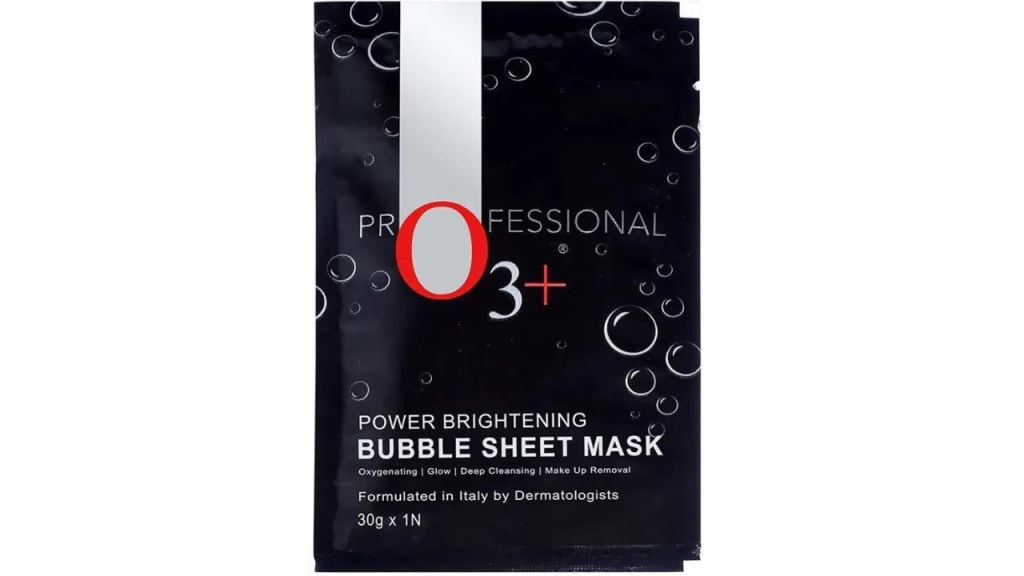 O3+ Brightening Bubble Sheet Mask – Deep Cleanse and Glow