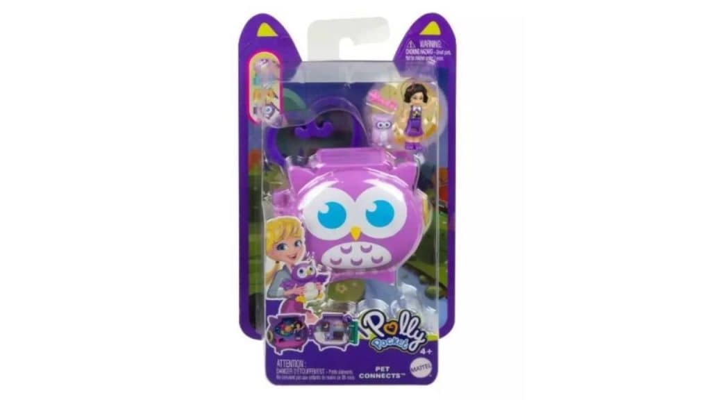 Polly Pocket Pet Connects Stackable Compact - Owl