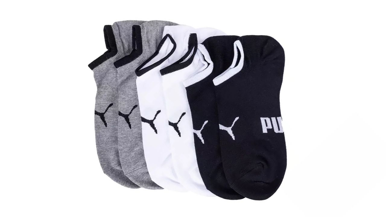 PUMA Bodywear No Show Socks - 3 Pack