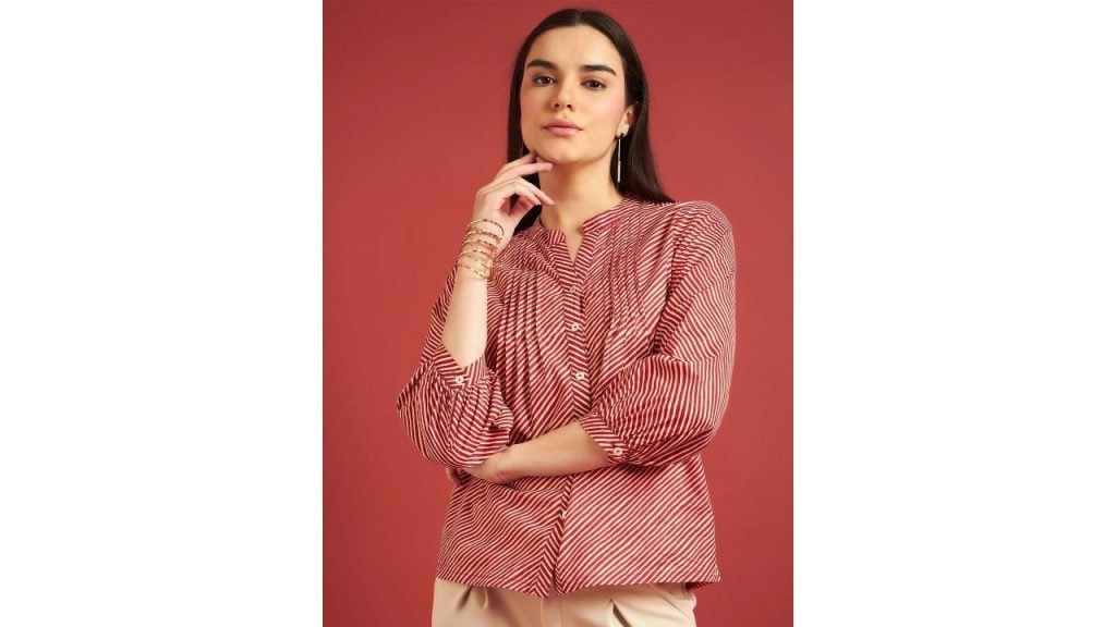 Routes by All About You Striped Cotton Top