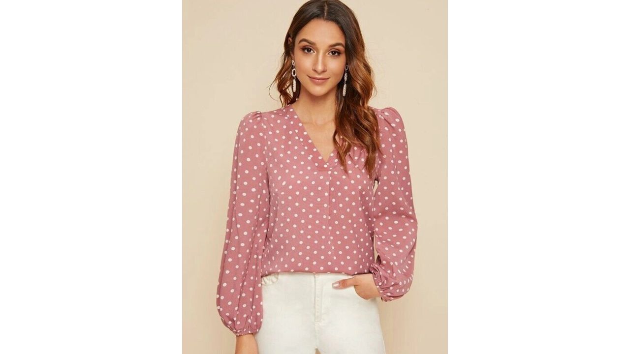 Stylecast X Slyck Polka Dot Printed Top