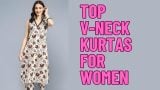 Top V-Neck Kurtas for Women