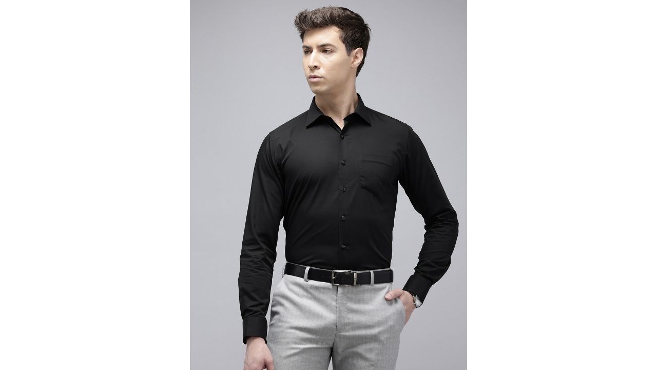 Van Heusen Slim Fit Opaque Pure Cotton Formal Shirt