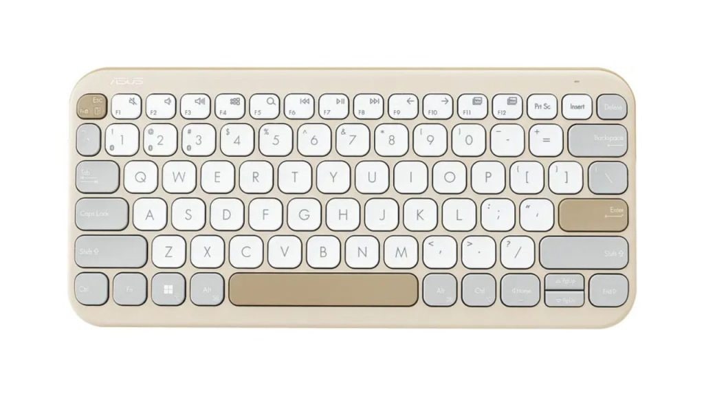 ASUS Marshmallow KW100 Bluetooth Laptop-size Multi-device Keyboard