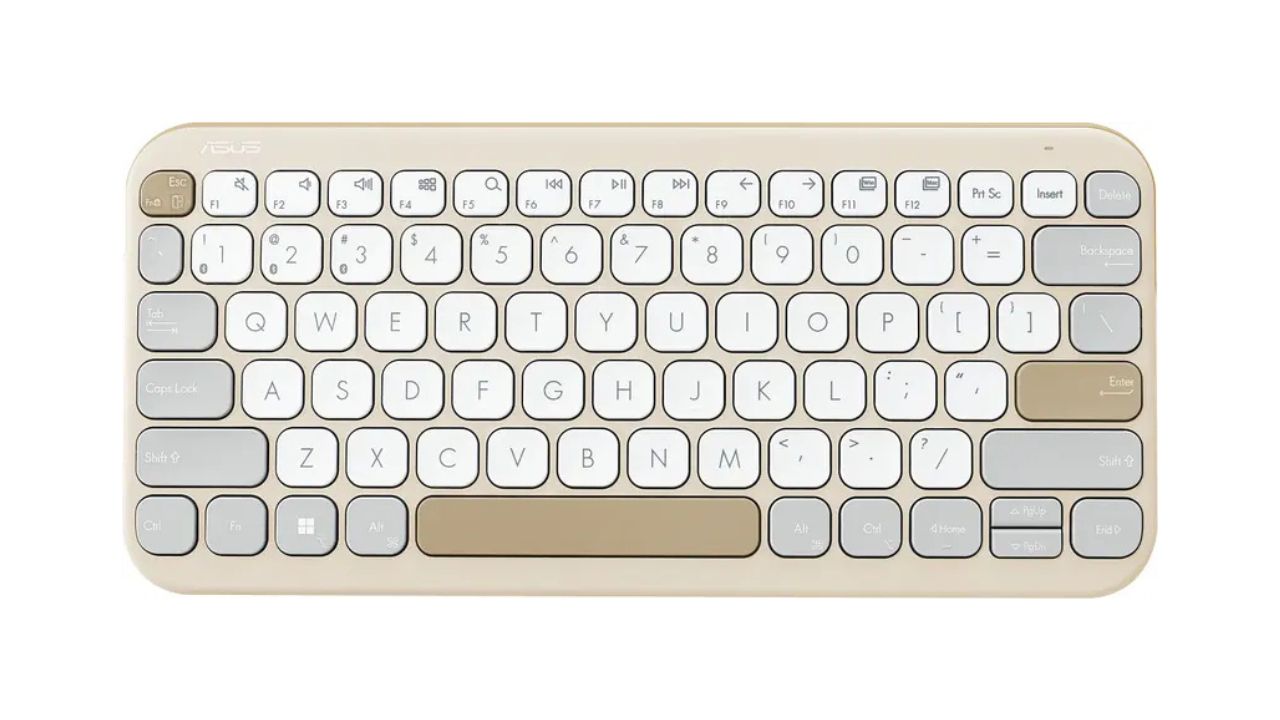 ASUS Marshmallow KW100 Bluetooth Laptop-size Multi-device Keyboard