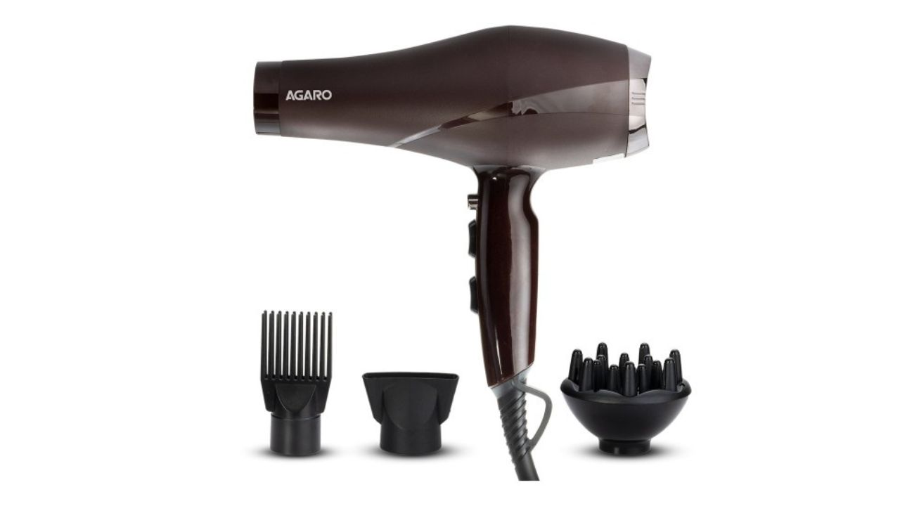 Agaro 2000 Watts Professional Hair Dryer HD-1120 with Concentrator, Diffuser & Comb