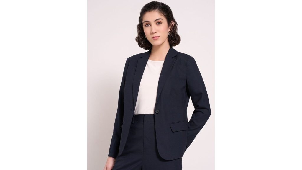 Annabelle by Pantaloons Single Breasted Notched Lapel Formal Blazer