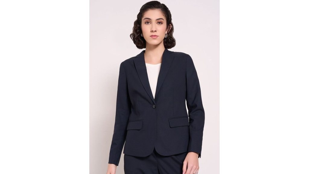 Annabelle by Pantaloons Single Breasted Notched Lapel Formal Blazer