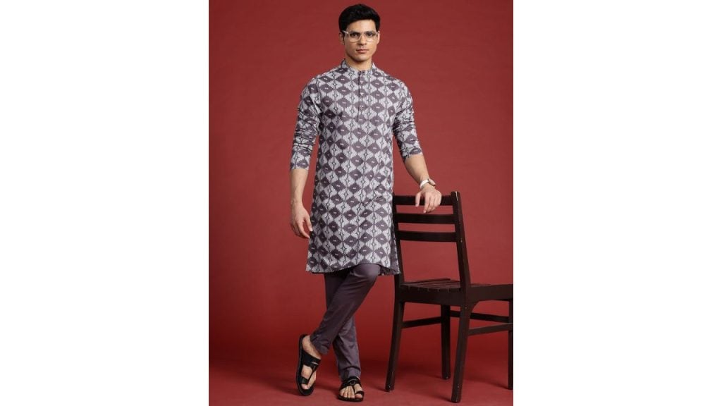 Anouk Printed Regular Pure Cotton Kurta with Trousers