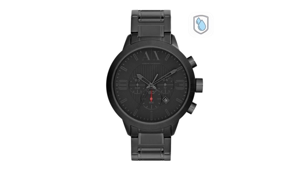 Armani Exchange Men Black Analogue Dial Chronograph Watch AX1277