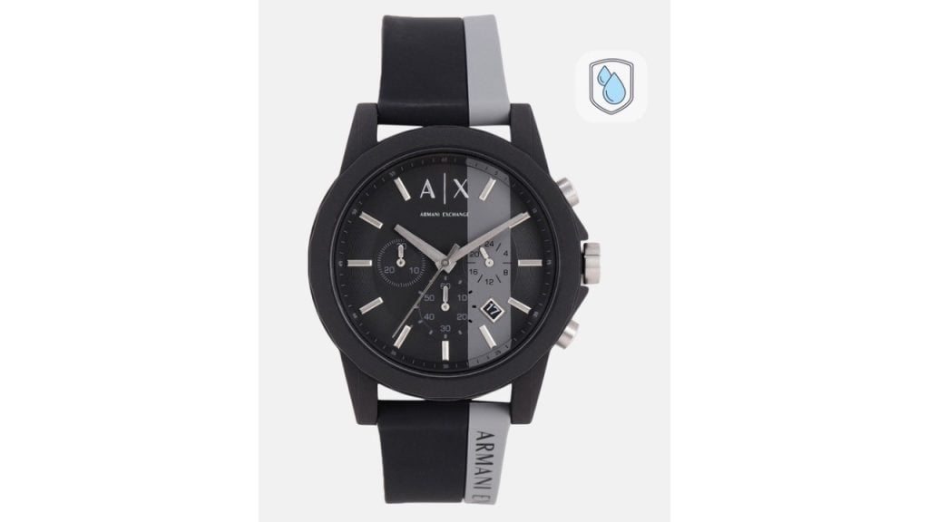 Armani Exchange Men Black Analogue Watch