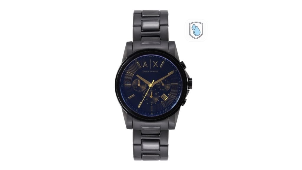 Armani Exchange Men Black Dial Bracelet Style Straps Analogue Multi Function Watch AX2513