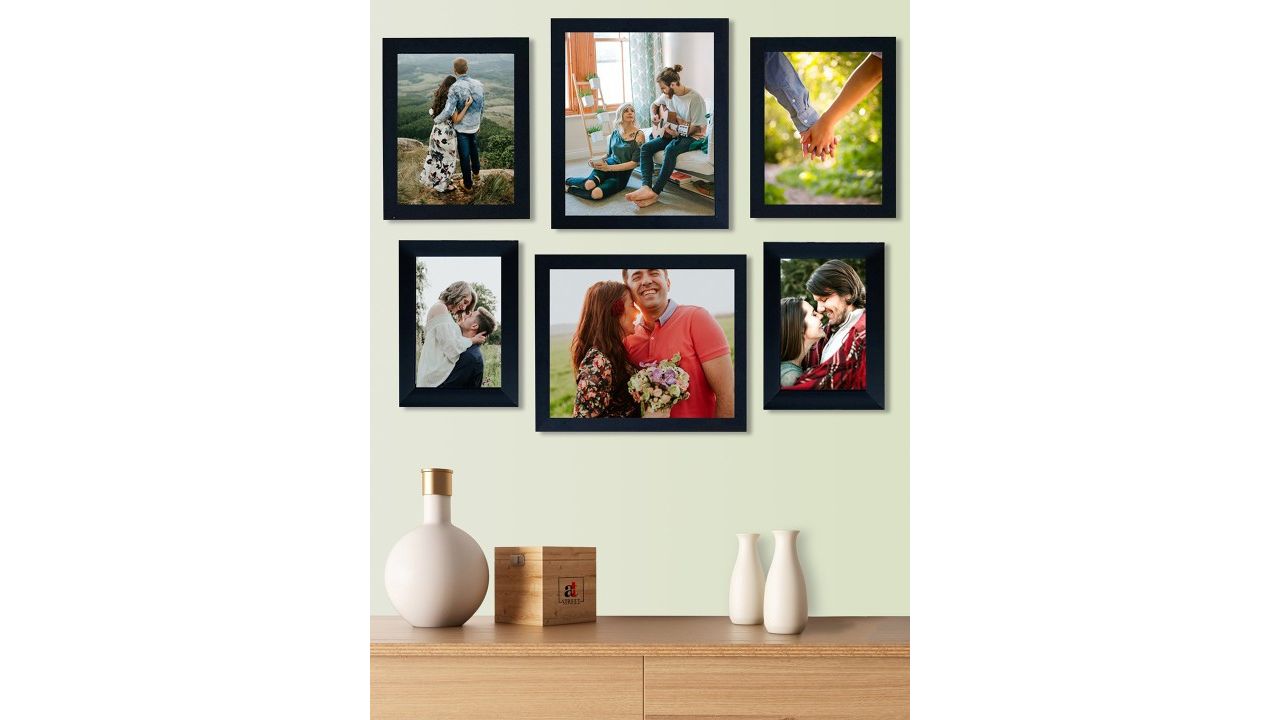 Art Street Set of 6 Black Solid Individual Photo Frames