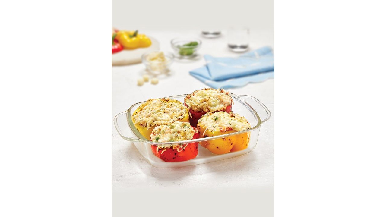 BOROSIL Transparent Glass Rectangular Baking Dish