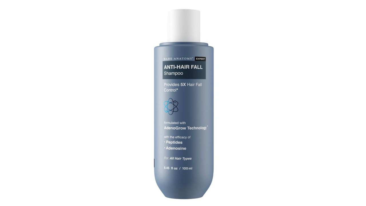 Bare Anatomy Anti Hair-Fall Shampoo with Sulphate & Paraben Free- 100 ml