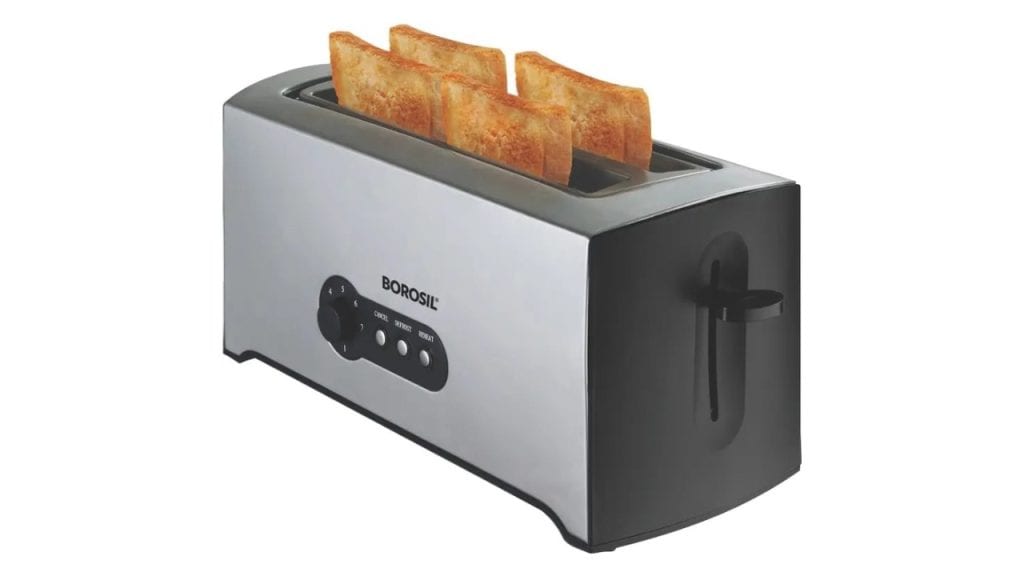 Borosil Krispy 4 Slice Pop Up Toaster
