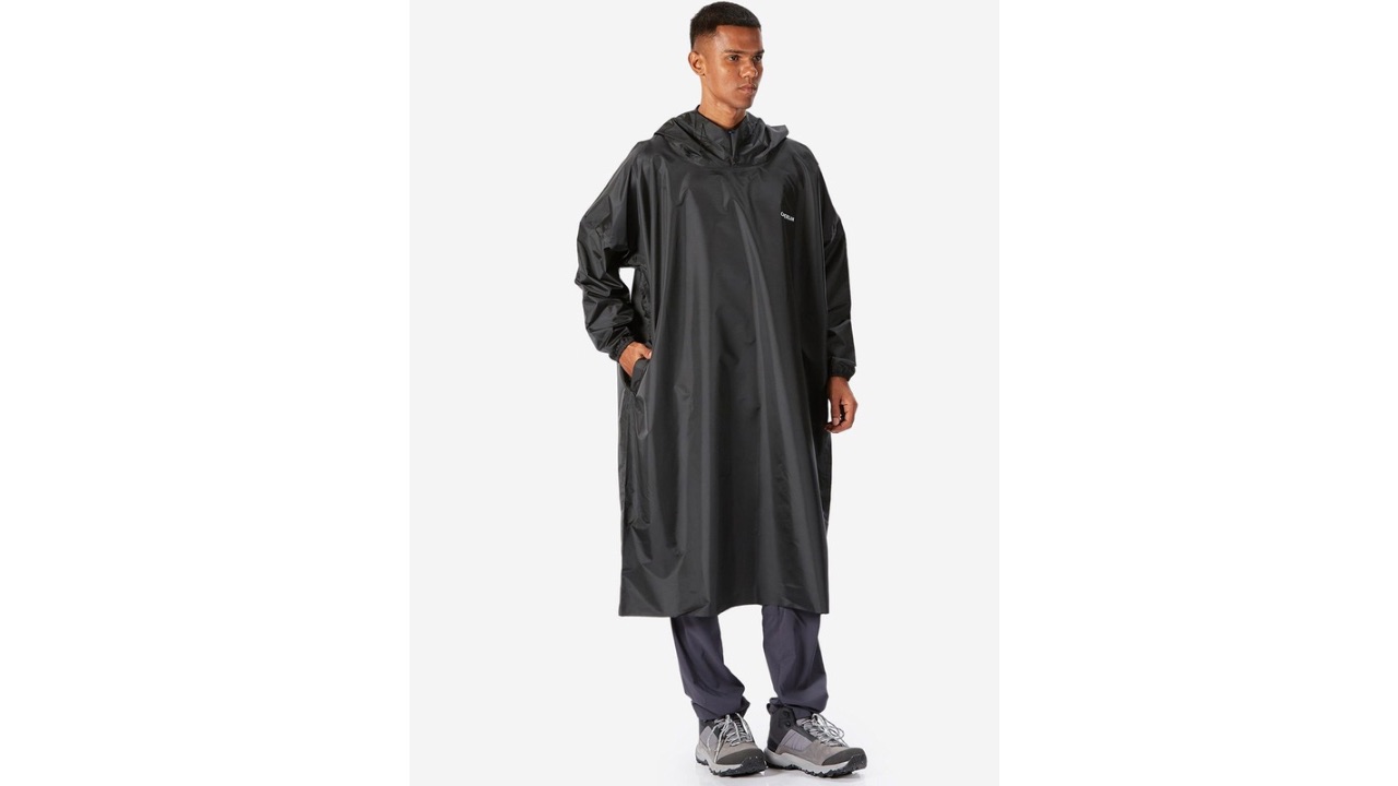 CAPERLAN By Decathlon Waterproof Rain Poncho With Storage Pouch