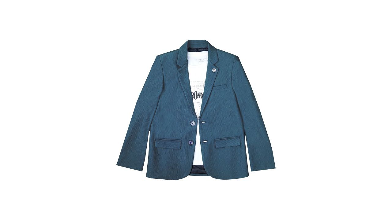 CHARCHIT Boys Single-Breasted Casual Blazer