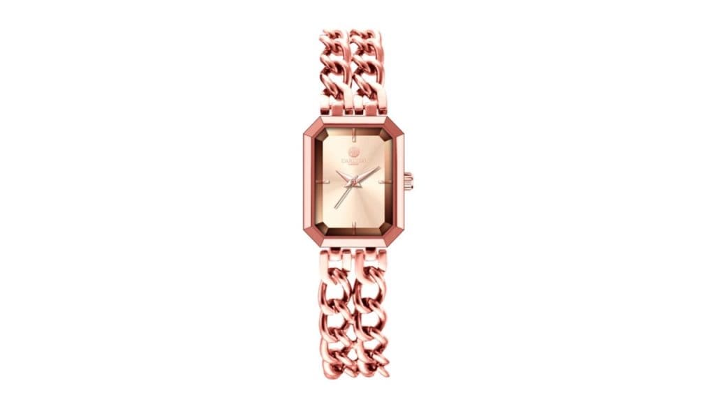 Carlton London Women Dial & Stainless Steel Bracelet Style Straps Analogue Watch CLRGCGLD