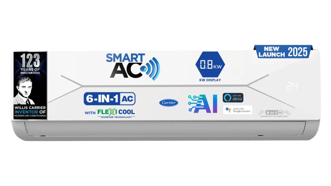 Carrier 2025 Model Smart Flexicool 2 Ton 5 Star Inverter AC