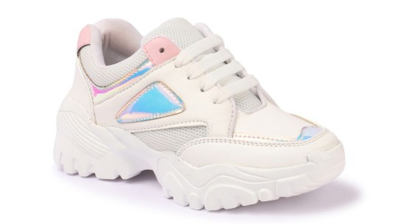 Denill Women White Running Shoes